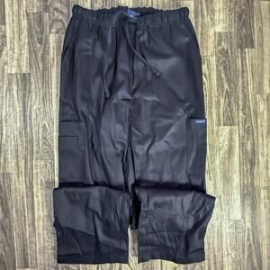 Dagacci Black Scrub Pants NWT Mens Medium Elastic Waist Drawstring Workwear